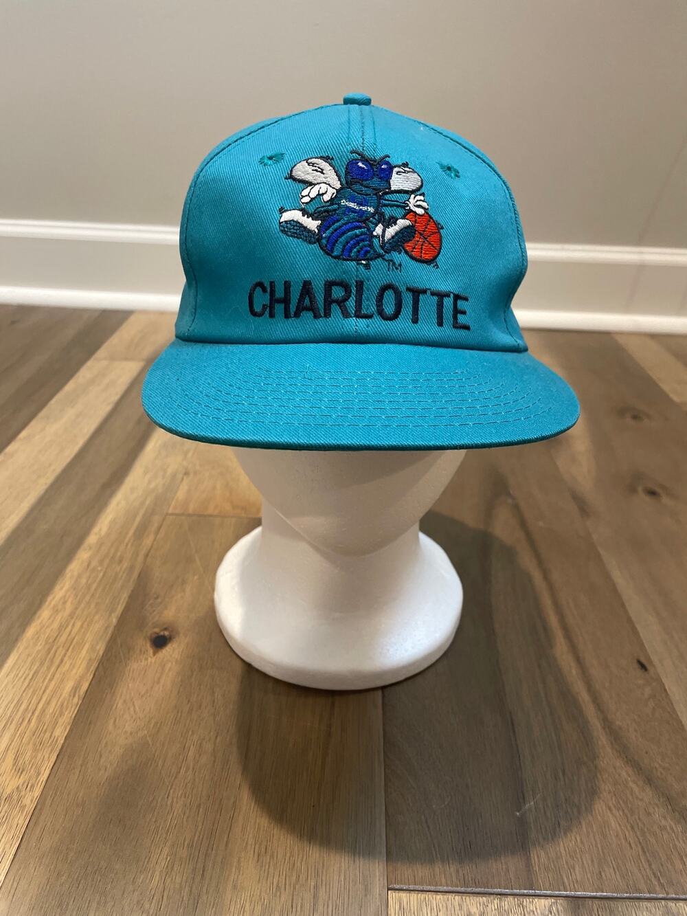 Twins Charlotte Hornets Adjustable Hat Size S/M Teal NBA Embroidered Logo NWT